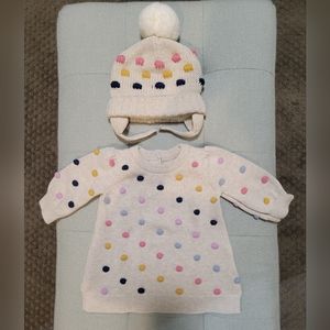 Baby gap dress + hat